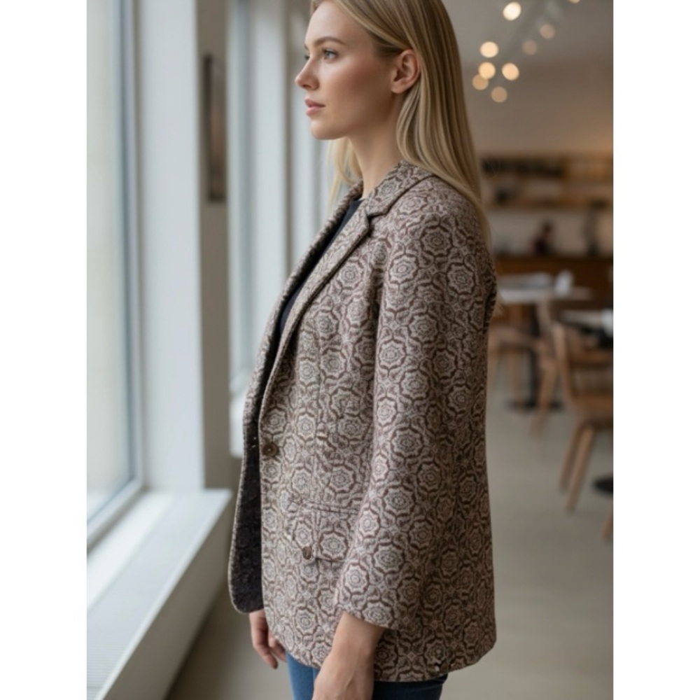Worthington Jacquard Blazer Size 24W - Picture 2 of 8